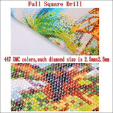 PENGDA 5D DIY Embroidery Cute Cat Home Decor Beads Diamond Picture Painting Full Square Drill Animal Cool Cross Stitch Wall Art Handmade Making Gift