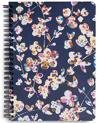 Vera Bradley Mini Spiral Notebook with Pocket and 160 Lined Pages, Cut Vines