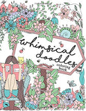 Whimsical Doodles Coloring Book: Stress relieving garden, animal, and people doodles