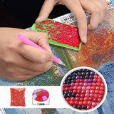 UKboken Diamond Painting Kits Unicorn Paint with Diamonds Kit Full Drill Unicorn Diamonds Art Kit for Kids Adults, 12×16 inches