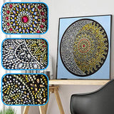 DIY 5D Diamond Painting, Special Large Crystal Rhinestones, Mandala Moon Sun, Diamond Paintings Art Dotz Triptych Multi Picture Pearl Mosaic Kits for Adults Wall Decor RuBos