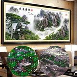 RAILONCH DIY 5D Diamond Painting Full Round Drill Kits Picture Art Craft for Home Wall Decor (47.2X23.7inch/120X60cm)