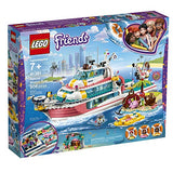 LEGO Friends Rescue Mission Boat 41381 Toy Boat Building Kit with Mini Dolls and Toy Sea Creatures, Rescue Playset Includes Narwhal Figure, Treasure Box and More for Creative Play (908 Pieces)