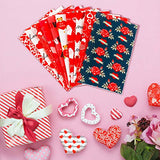 Irenare 10 Pieces Valentine's Day Fabric Heart Love Roses Romantic Fabric Quilting Patchwork Sewing Bundle Fat Quarters Precut Flower Fabric Scraps for Holiday DIY Craft, Red (12 x 16 Inch)