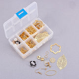 PandaHall Elite 1 Box Earring Making Sets 25 Styles with Earring Hook Clip-on Earring Ear Studs