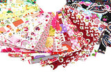 RayLineDo 50X Different Pattern Patchwork 100% Cotton Poplin Fabric Bundle Squares of 1010cm