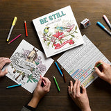 "Be Still" Inspirational Adult Coloring Therapy Featuring Psalms