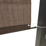 Alion Home Custom HDPE Permeable Canopy Sun Shade Cover Replacement with Rod Pockets for Pergola (12' x 12', Mocha Brown)