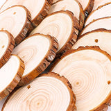 Natural Wood Slices Craft Wood kit Unfinished Predrilled with Hole Wooden Circles Great for Arts