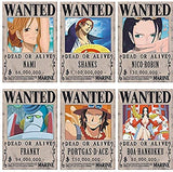 One Piece Wanted Posters, New Edition, 11.22 x 7.68 inchesm, Luffy 1.5 Billion, Pack of 24…