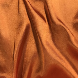 Charmeuse Bridal Satin Fabric for Wedding Dress 60" inches By the Yard Charmuse (1 YARD, Orange)