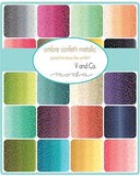 Metallic Ombre Confetti Jelly Roll - 2.5" Cotton Strips by V & Co For Moda