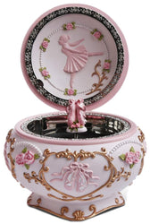 J JHOUSELIFESTYLE Anastasia Music Box, Ballet Shoes Rotating as The Music Plays Tune Swan Lake, Great Ballerina Vintage Music Box for Daughter Granddaughters Girls