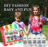 ARTOYS Tie Dye Kit 5Colors ,Easy Tie Dye DIY Supplies for Kids, Adults,and Groups, Dye Party Fabric for T-Shirts Textile Craft Canvas Arts