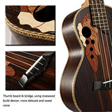 23-inch Hawaii ukulele rosewood professional concert Ukulele send tuner trim folder thick piano bag
