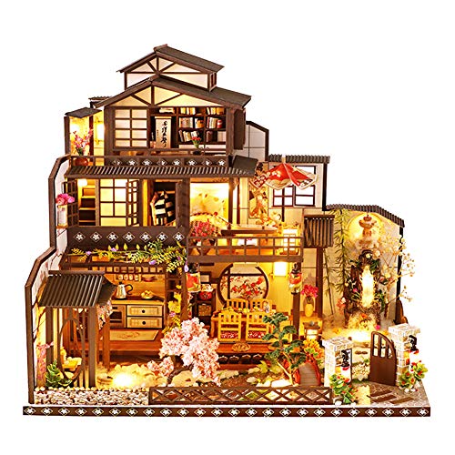 DIY Japanese Style Villa Wooden Miniature Doll House Kit Large