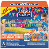 Elmer’s Celebration Slime Kit | Slime Supplies Include Assorted Magical Liquid Slime Activators & Assorted Liquid Glues | 8 Count