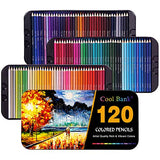 120 Professional Colored Pencils, Artist Pencils Set with 2x50 Page Drawing Pad（A4） for Coloring Books, Premium Artist Soft Series Lead with Vibrant Colors for Sketching,Shading & Coloring in Tin Box