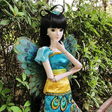 EVA BJD 1/3 BJD Doll 24 inch 60cm Ball Jointed Dolls SD Doll Peacock Fairy Ray Toy Figure with Full Accessories