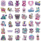 102 PCS Gothic Stickers Cool Horror Cartoon Teen Gifts Vinyl Waterproof Stickers for Water Bottle,Hydro Flasks,Scrapbook,Laptop,Luggage,Phone, Cute Stickers Pack