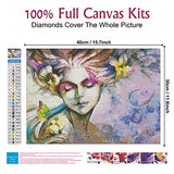 DIY Adult Diamond Painting kit, 5D Children's Full Diamond Calligraphy and Painting, Crafts, Artwork, Canvas, Used for Home, Office Wall Decoration Diamond Dotz Art Supplies for Adults 12x16 inches