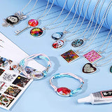 Kids Jewelry Making Kit for Girls - Arts and Crafts Supplies Pendant Necklace and Bracelet Crafting Gift Set for Girls Teens - Includes 14 Charm Pendants, 12 Necklaces, 2 Bracelets