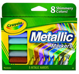 Crayola Metallic Markers, 8 Count