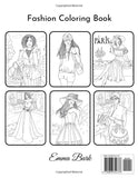 Fashion Coloring Book: 50 Gorgeous and Stylish Outfits to Color for Adults & Teens. Modern Dresses and Fashion Accessories for Relaxing