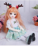 BJD Doll 1/6 SD Dolls Full Set DIY Toys with Clothes Shoes Orange Wig Makeup Surprise Gift Doll for Girls