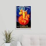 Chablisienne Chablis Wine Vintage Advertising Poster Canvas Wall Art Print, 16"x24"x1.25"