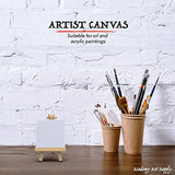 3"x3" Canvas for Painting with Easel, Academy Art Supplies (12 Pack)