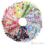 RayLineDo 50X Different Pattern Patchwork 100% Cotton Poplin Fabric Bundle Squares of 1010cm