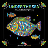 Three Books! Designs From The Sky, Land & Sea. Coloring books for adults relaxation