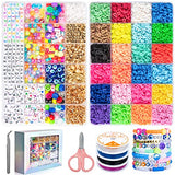 Bracelet Making Kit - 6800 PCS Beads Bracelet Kit Arts and Crafts for Kids - Jewelry Making Kit Crafts for Girls Adults - Bracelet Making Toys Gifts for Girls Teen Girls (48 Grids)