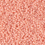 Miyuki Delica Seed Beads Bundle: Size 11/0,Ceylon Beige DB205, Opq Salmon Pink DB206, Opq Peach