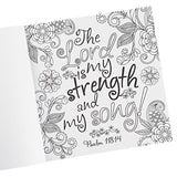 "Be Still" Inspirational Adult Coloring Therapy Featuring Psalms