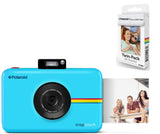 Polaroid Snap Touch Instant Digital Camera (Blue) with 20 Sheets Zink Paper.