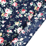 ZAIONE 8pcs/Set Classic Spring Rose Flower Floral 100% Cotton Poplin Fabric Fat Quarter Sheet 18“ x 22” Printed Cloth Fabric Bundle for Quilting Sewing Patchwork Crafting