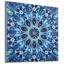 DIY 5D Diamond Painting Kit, Round Partial Drill Embroidery Cross Stitch Arts Craft Canvas Great for Office Home Wall Decor Adults and Kids Ross Beauty (Persian flower02)
