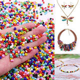 EuTengHao Jewelry Making Beads Kit-Craft Beads for Kids Girls Adult with 1685Pcs Colorful Acrylic Bead Frosted Beads Small Seed Beads Spacer Beads for DIY Bracelets Necklace Earring Jewelry Making Kit