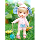 BJD Doll, 1/8 SD Dolls 6 Inch 19 Ball Jointed Doll DIY Toys with Clothes Outfit Shoes Wig Hair Makeup, Surprise Doll Best Gift for Girls