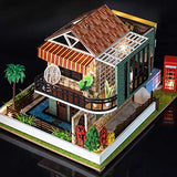New Wooden DIY Dollhouse Toy Miniature Box Puzzle Dollhouse DIY Kit Doll House Furniture Coffee Shop Model Gift Toy for Children