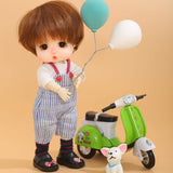 1/8 Puppet Bjd Doll Sd Doll Figurine 16 cm 6.2 Inches Spherical Joint Doll Makeup + Clothes + Wig + Shoes + Hat DIY Toy Surprise Gift