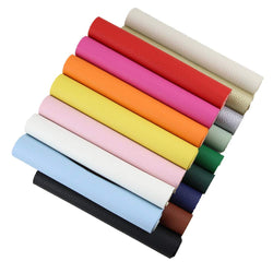 Faux Leather Fabric PU Vinyl Craft Leather for DIY Hair Bows Headband Earrings A4 Size, 16 Colors