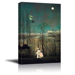 wall26 - Carnival Evening by Henri Rousseau - Canvas Print Wall Art Famous Painting Reproduction - 16" x 24"