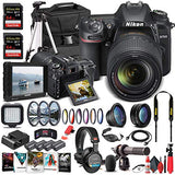 Nikon D7500 DSLR Camera with 18-140mm Lens (1582) + 4K Monitor + Pro Headphones + Pro Mic + 2 x 64GB Memory Card + Case + Corel Photo Software + Pro Tripod + 3 x EN-EL 15 Battery + More (Renewed)