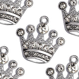 M61-E Cute Crystal Crown Charms Pendants Beads Wholesale (10 pcs)