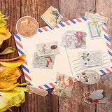 220 Pieces Vintage Scrapbook Stickers Pack, Decorative Flower Retro Scrapbooking Paper Sticker Washi Stickers Paper Set for Journaling DIY Arts and Crafts Journals Scrapbooking Supplies