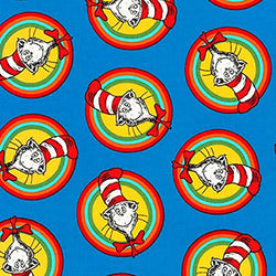 Robert Kaufman Dr Seuss The Cat in The Hat 4 Celebration Bullseye Pictures