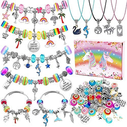 Bracelet Making Kit for Teen Girl, Beads for Jewelry Making Supplies, Charm Bracelets DIY Crafts Gifts Toys for Teenage Girls Age 8-12